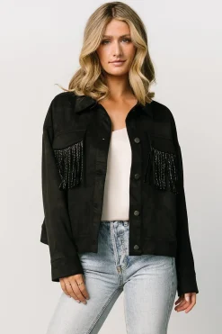 Clearance Baltic Born Mills Fringe Jacket | Black