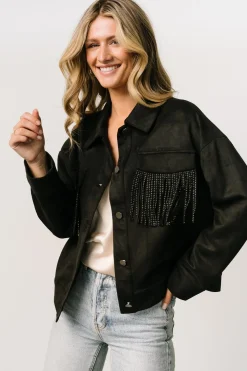 Clearance Baltic Born Mills Fringe Jacket | Black