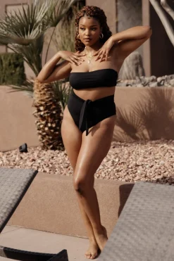 Sale Baltic Born Milos High Waist Bikini Bottom | Black