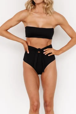 Sale Baltic Born Milos High Waist Bikini Bottom | Black