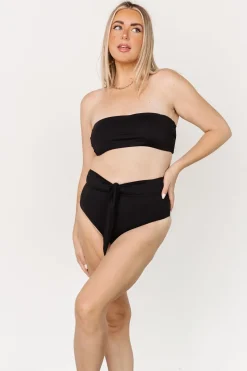Sale Baltic Born Milos High Waist Bikini Bottom | Black