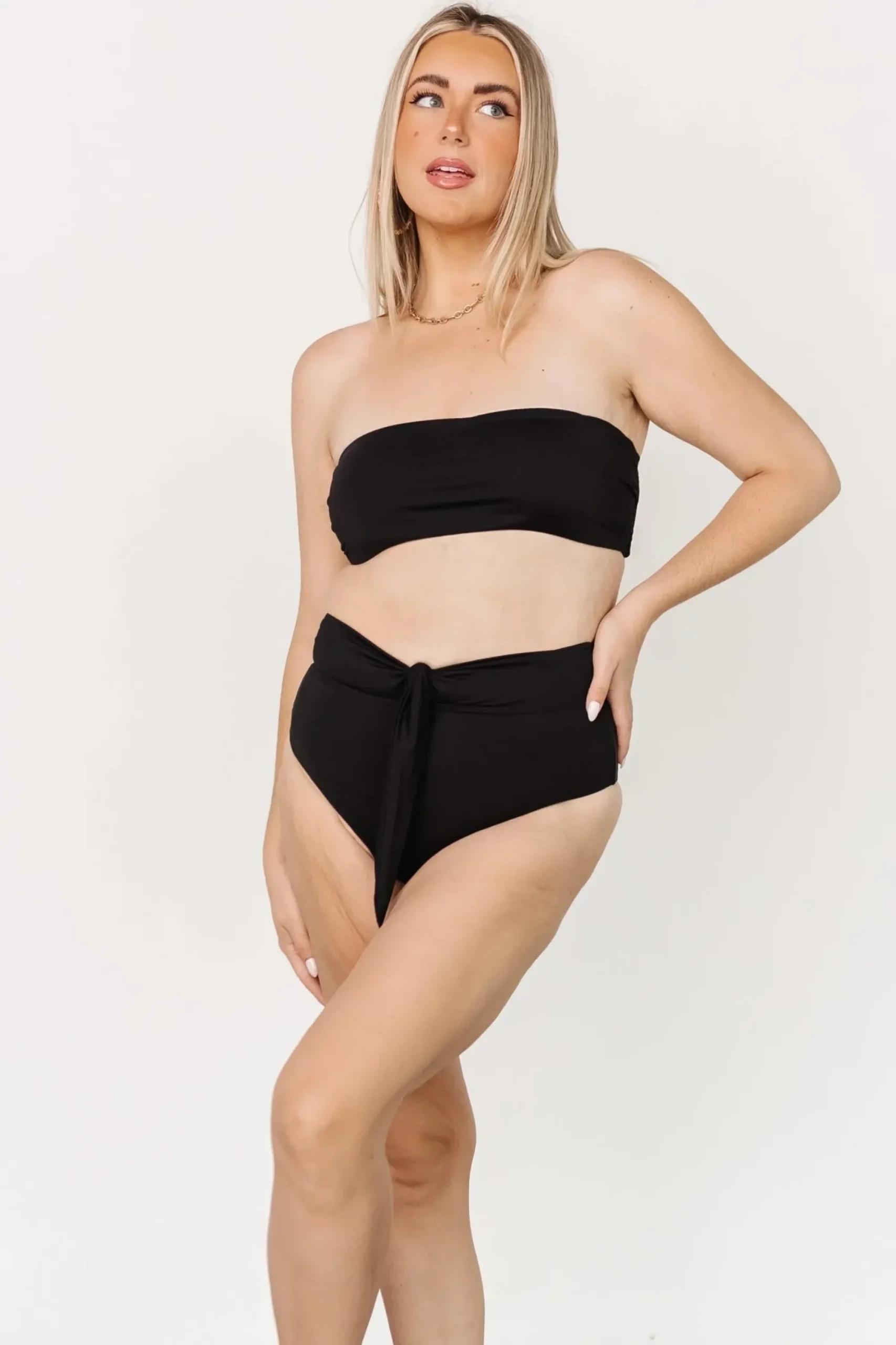 Sale Baltic Born Milos High Waist Bikini Bottom | Black
