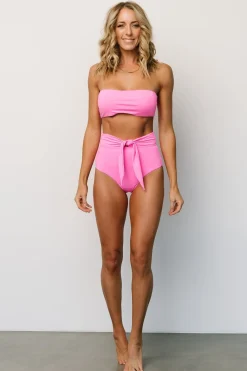 Discount Baltic Born Milos High Waist Bikini Bottom | Pink