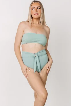 Clearance Baltic Born Milos High Waist Bikini Bottom | Sage