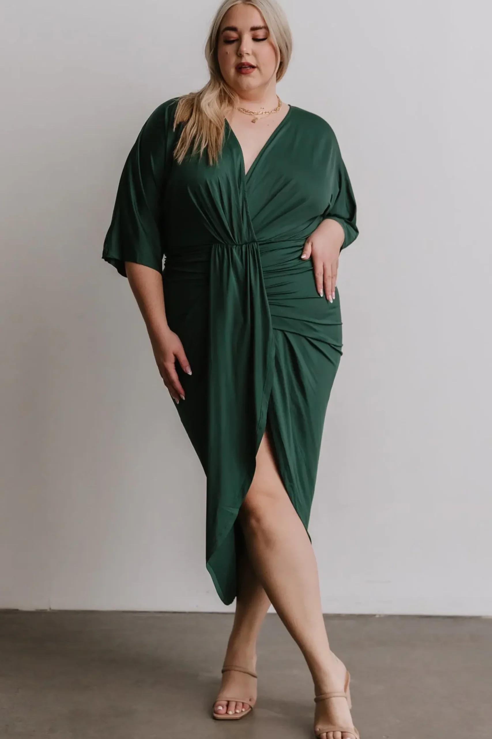 Hot Baltic Born Mimi Midi Dress | Hunter Green