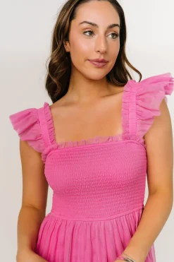 Online Baltic Born Mindi Tulle Midi Dress | Pink