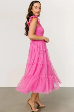 Online Baltic Born Mindi Tulle Midi Dress | Pink