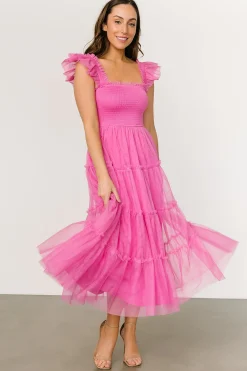 Online Baltic Born Mindi Tulle Midi Dress | Pink