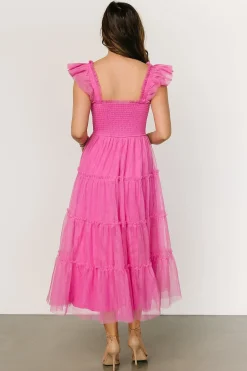 Online Baltic Born Mindi Tulle Midi Dress | Pink