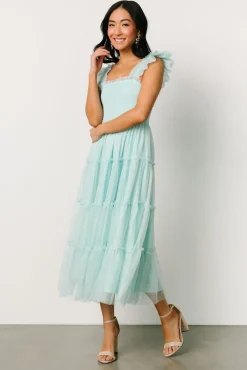 Clearance Baltic Born Mindi Tulle Midi Dress | Sea Blue