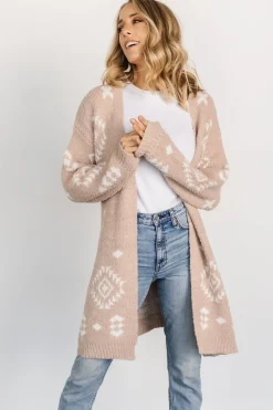Clearance Baltic Born Missoula Oversized Cardigan | Sand + Off White