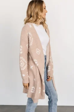 Clearance Baltic Born Missoula Oversized Cardigan | Sand + Off White