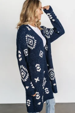 Sale Baltic Born Missoula Oversized Cardigan | Navy + Ivory