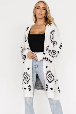 Online Baltic Born Missoula Oversized Cardigan | Off White + Black