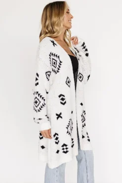 Online Baltic Born Missoula Oversized Cardigan | Off White + Black