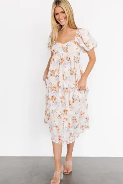 Sale Baltic Born Molly Midi Dress | Cream Floral