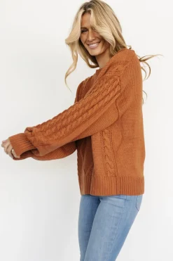 Best Baltic Born Mona Knit Sweater | Dark Camel