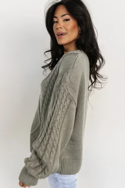 Sale Baltic Born Mona Knit Sweater | Olive
