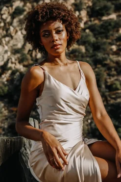 Clearance Baltic Born Monet Satin Gown | Champagne