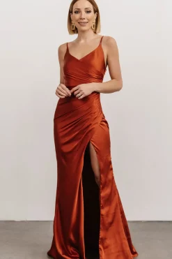 Outlet Baltic Born Monet Satin Gown | Rust