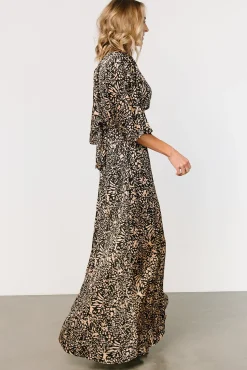 Discount Baltic Born Morlana Maxi Dress | Black + Tan Print
