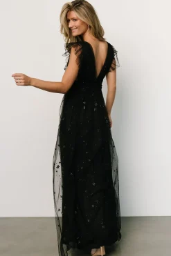 Online Baltic Born Nova Shimmer Maxi Dress | Black