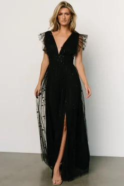 Online Baltic Born Nova Shimmer Maxi Dress | Black