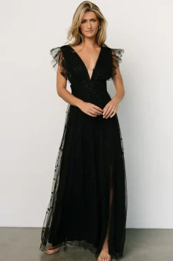 Online Baltic Born Nova Shimmer Maxi Dress | Black