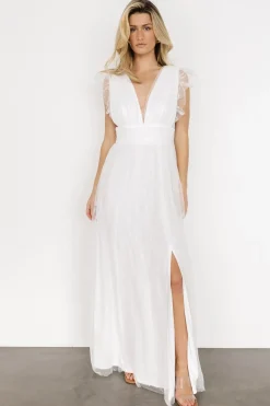 Online Baltic Born Nova Shimmer Maxi Dress | White
