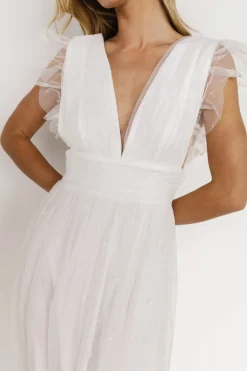 Online Baltic Born Nova Shimmer Maxi Dress | White