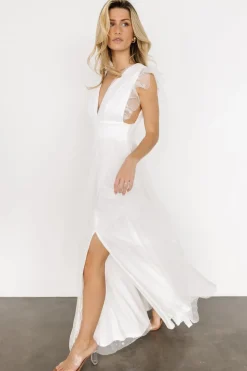 Online Baltic Born Nova Shimmer Maxi Dress | White