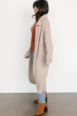 Sale Baltic Born Oakley Long Cardigan | Oatmeal