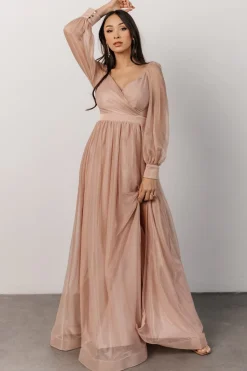 Hot Baltic Born Octavia Shimmer Gown | Blush