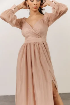 Hot Baltic Born Octavia Shimmer Gown | Blush