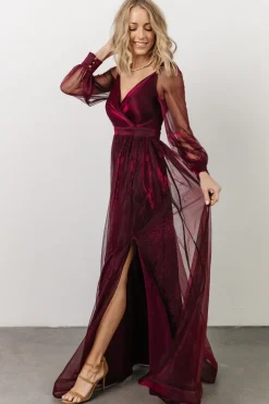 Hot Baltic Born Octavia Shimmer Gown | Mulberry