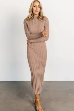 Best Baltic Born Oliver Ribbed Sweater Dress | Mocha
