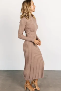 Best Baltic Born Oliver Ribbed Sweater Dress | Mocha