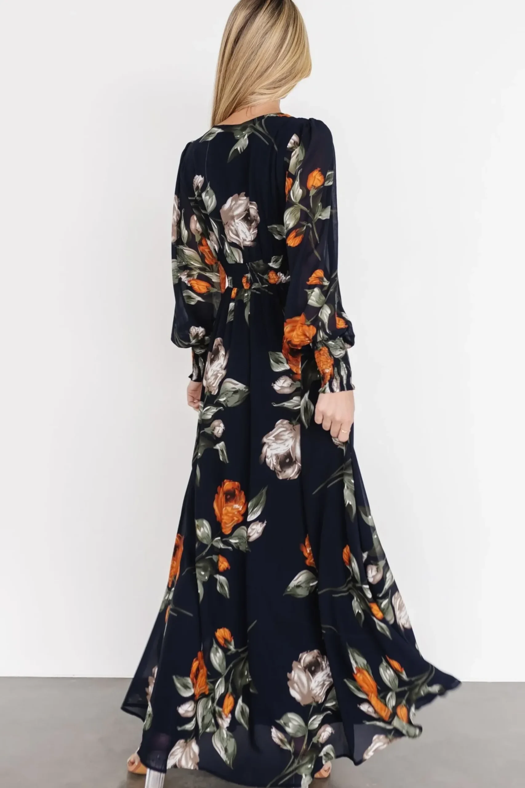 Outlet Baltic Born Olivia Maxi Dress | Midnight Navy Floral