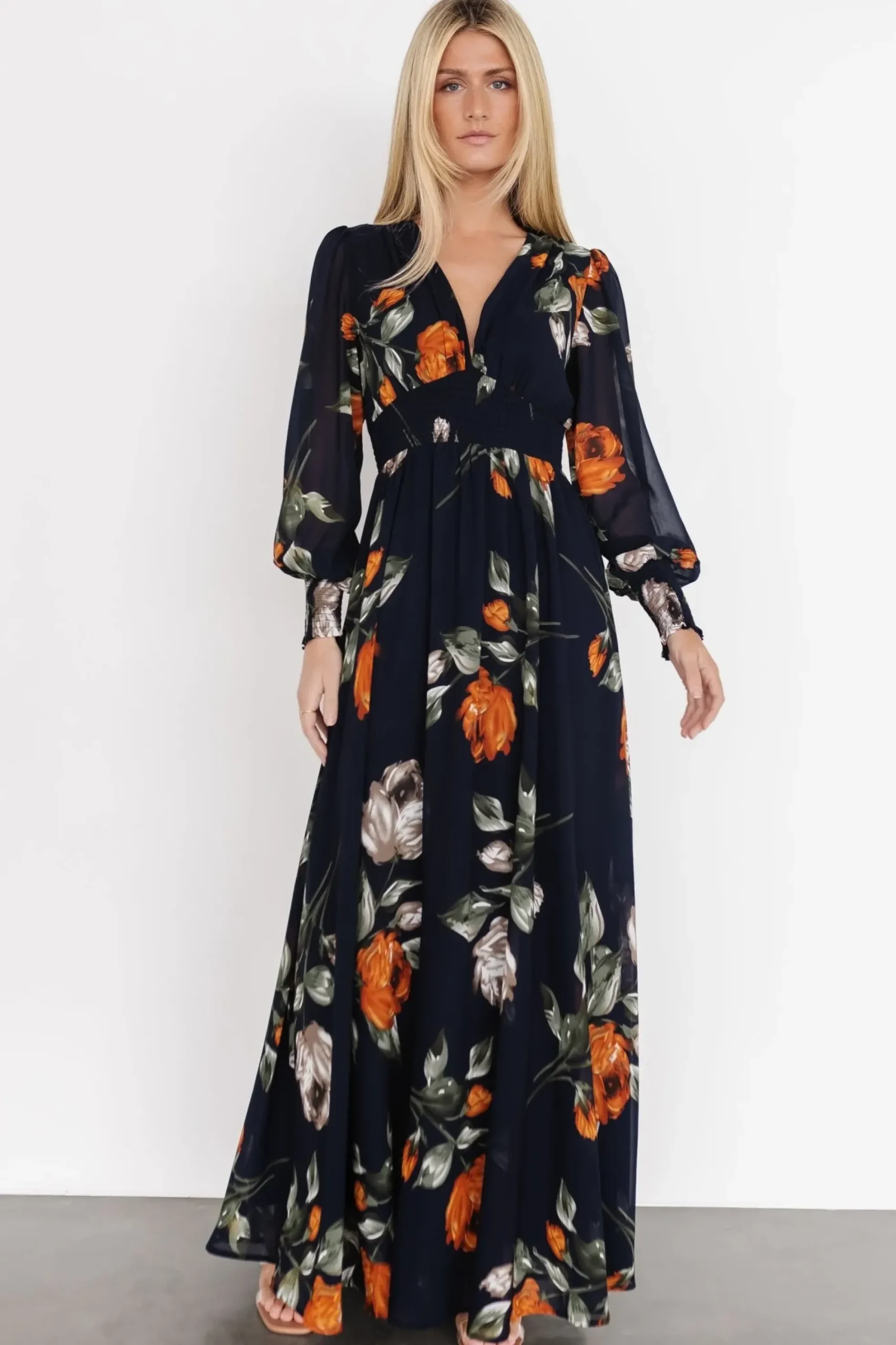 Outlet Baltic Born Olivia Maxi Dress | Midnight Navy Floral