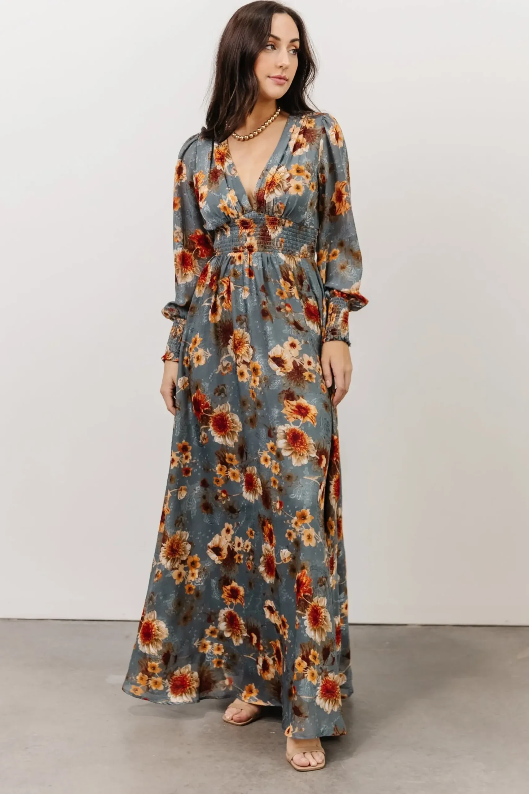 Fashion Baltic Born Olivia Maxi Dress | Slate + Rust Floral