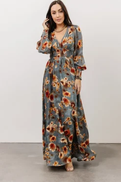Fashion Baltic Born Olivia Maxi Dress | Slate + Rust Floral