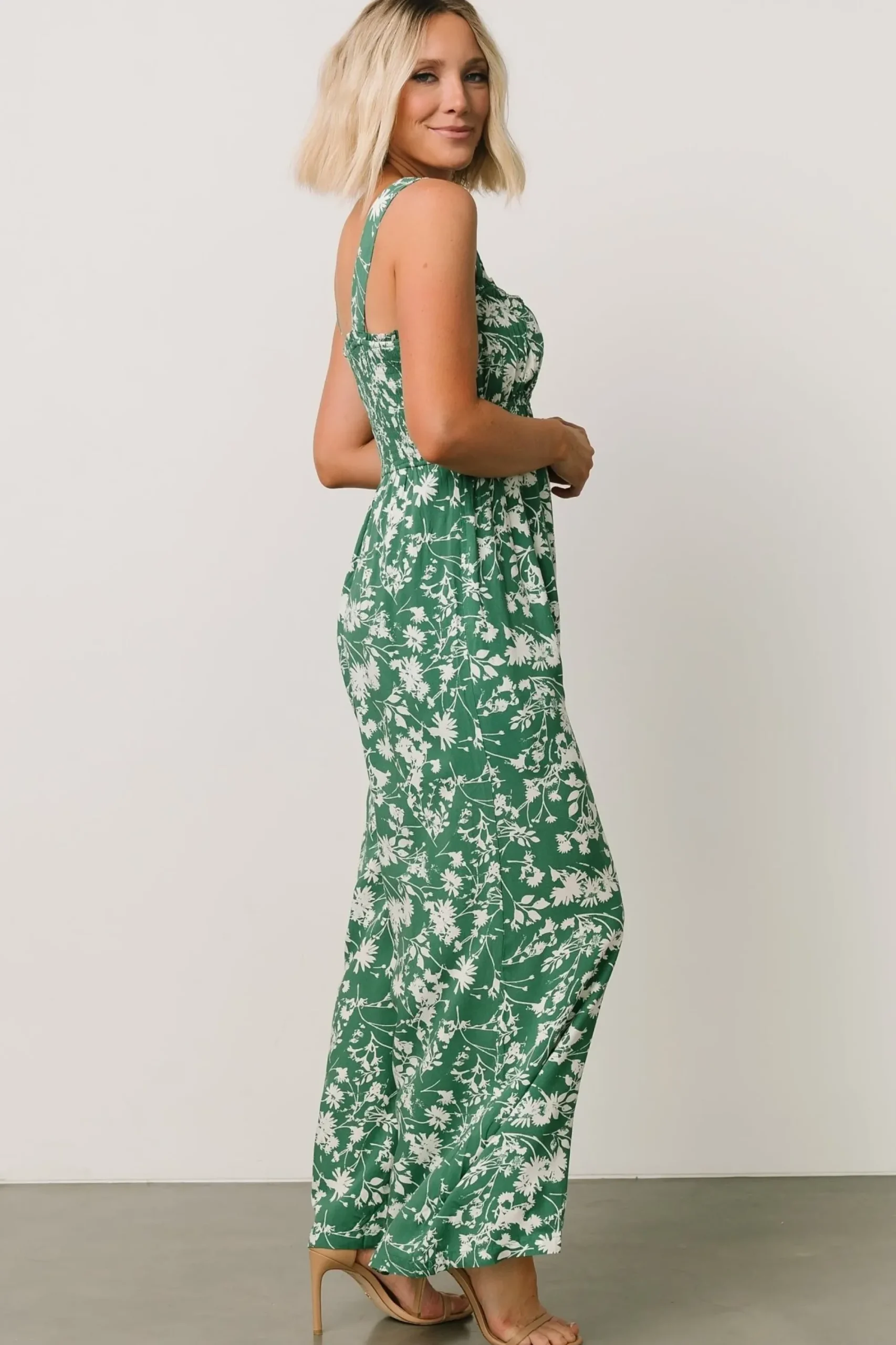 Discount Baltic Born Palisades Tank Jumpsuit | Green Print