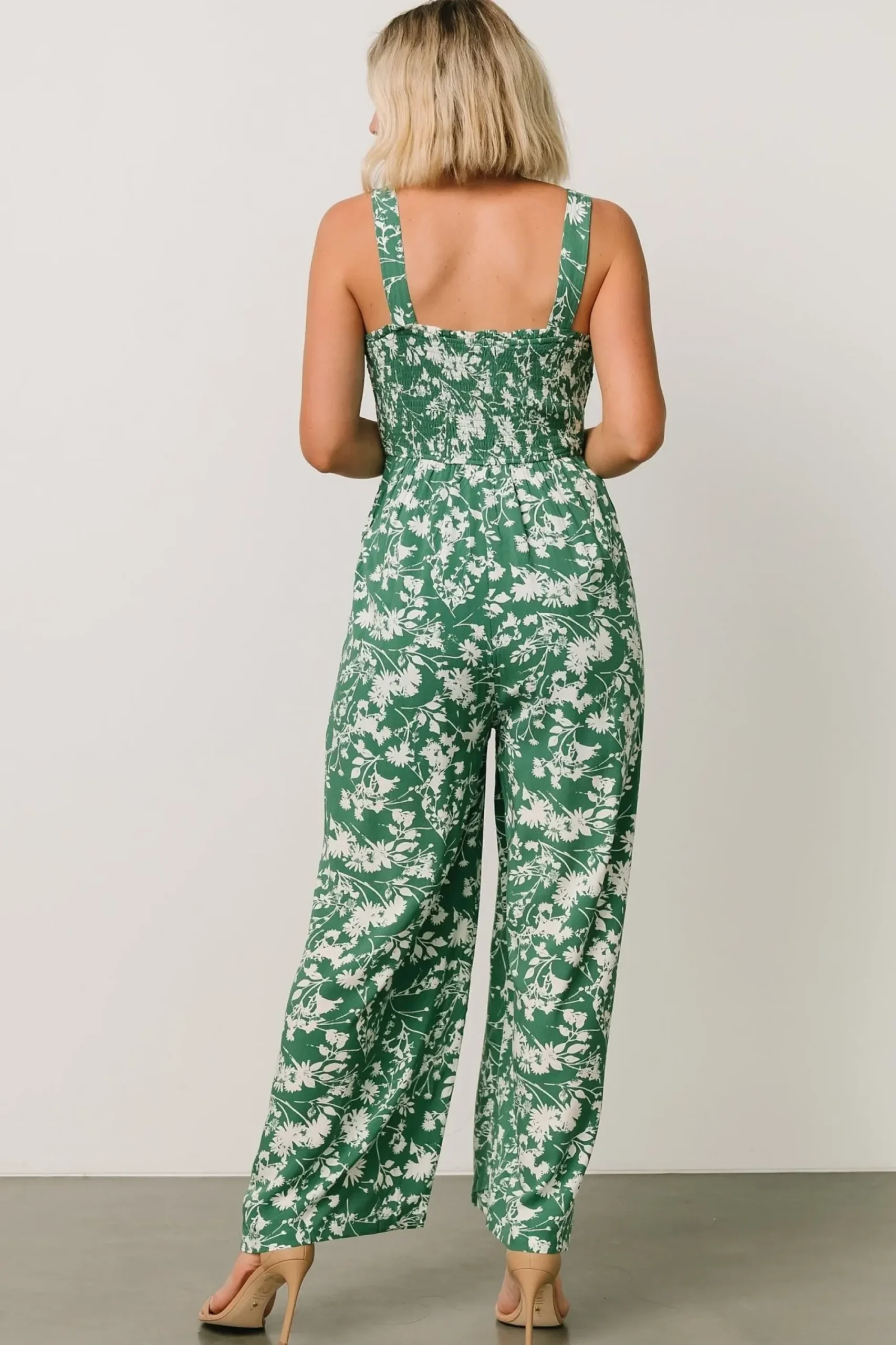 Discount Baltic Born Palisades Tank Jumpsuit | Green Print