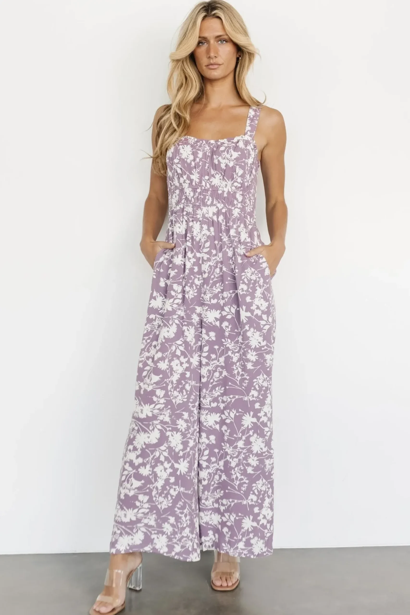 Online Baltic Born Palisades Tank Jumpsuit | Lavender Print
