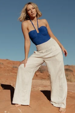 Hot Baltic Born Parvati Smocked Waist Pants | Natural