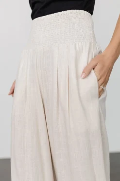 Hot Baltic Born Parvati Smocked Waist Pants | Natural