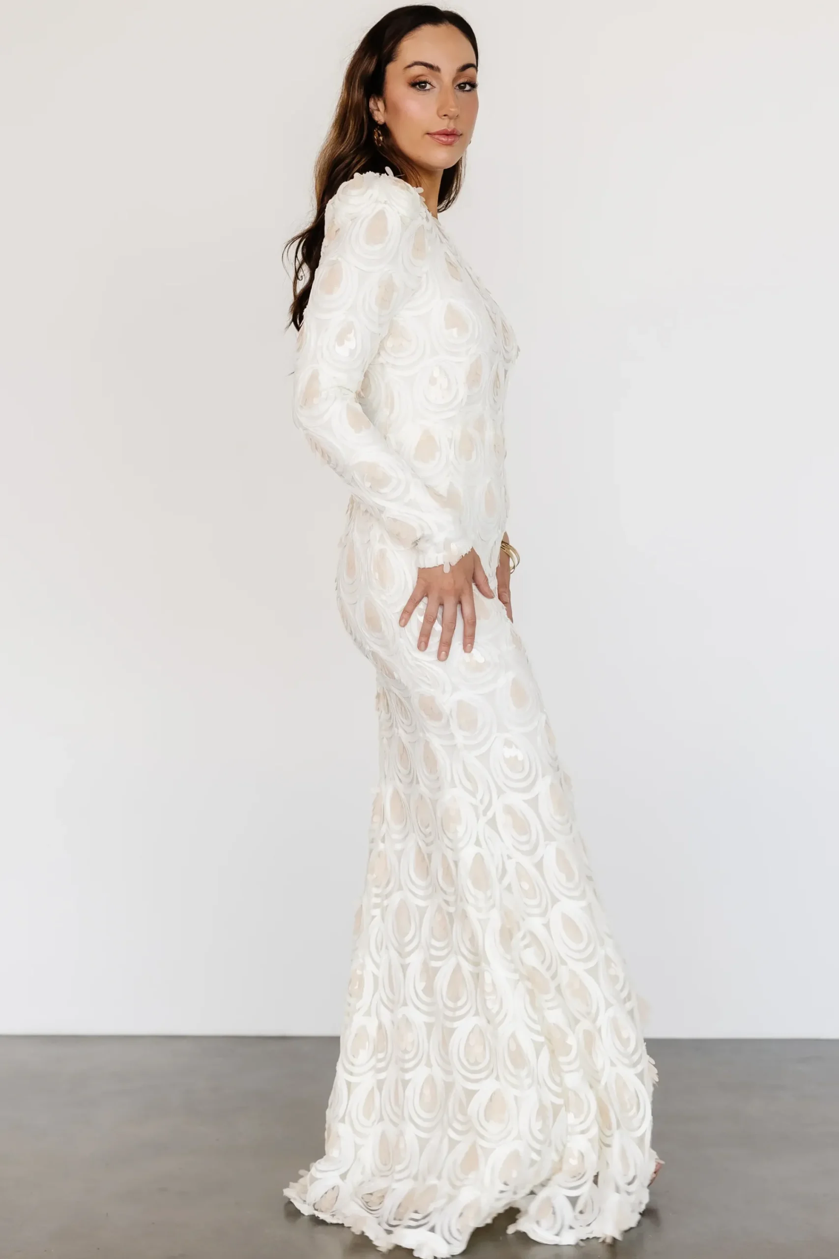 Online Baltic Born Porscha One Shoulder Gown | Cream