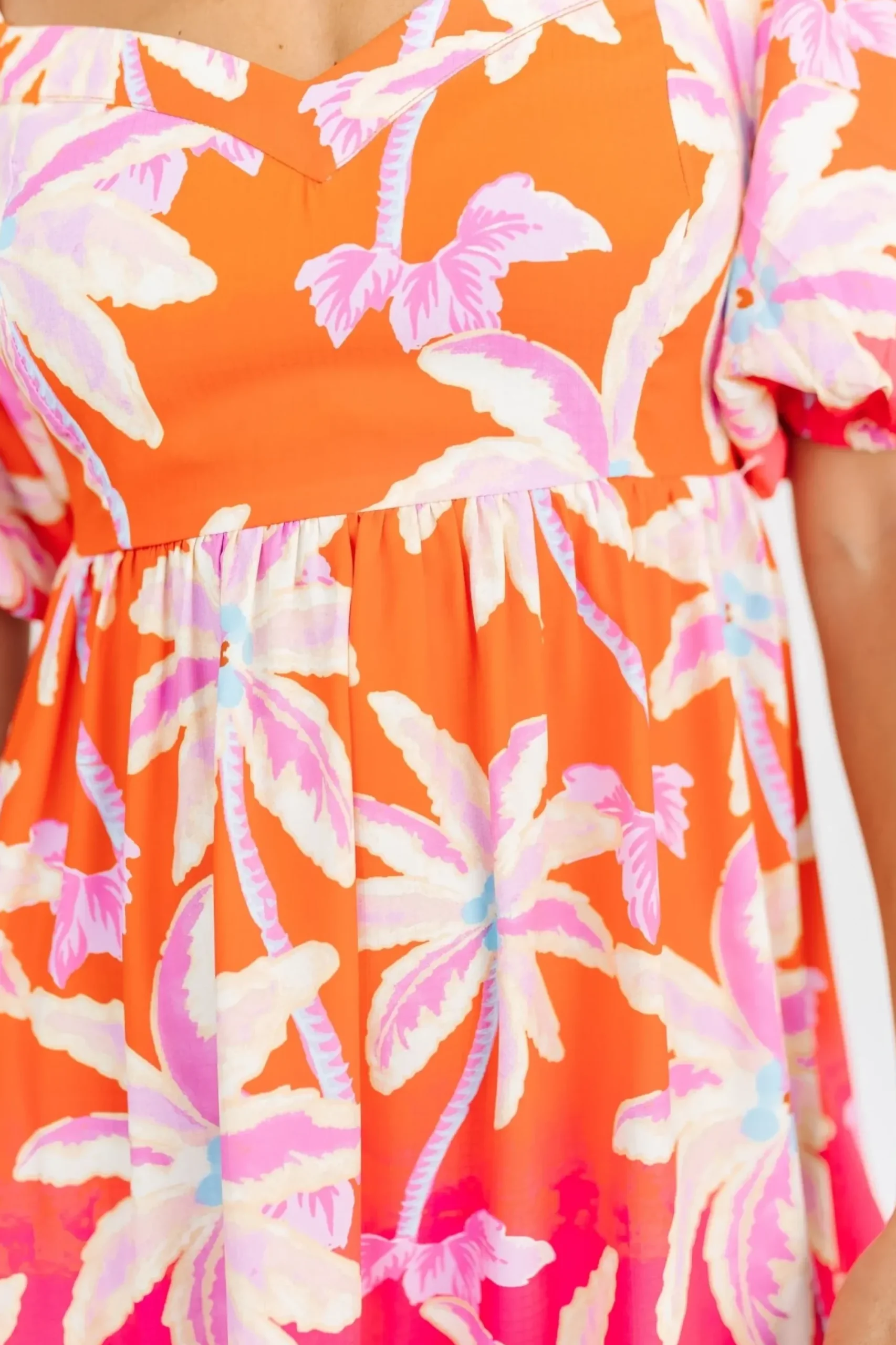 New Baltic Born Primavera Short Dress | Orange + Pink Multi