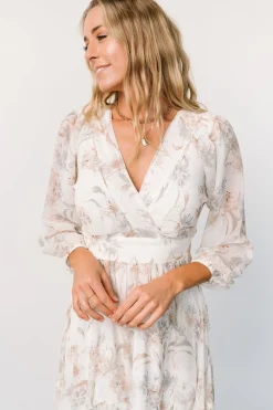 Clearance Baltic Born Raven Midi Dress | Off White Floral
