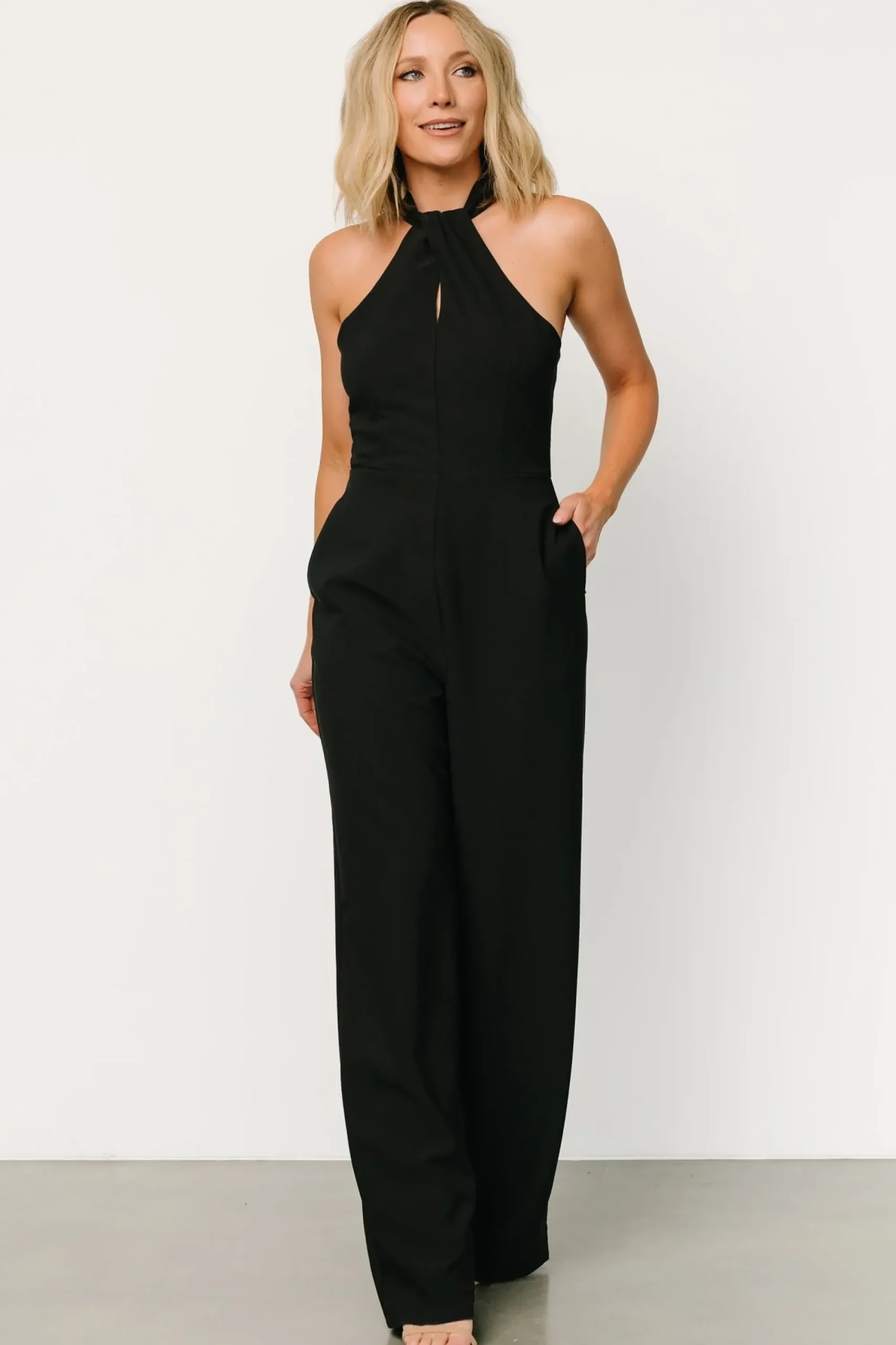Sale Baltic Born Raya Halter Jumpsuit | Black